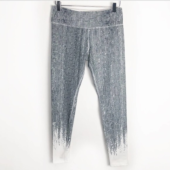 Scorpio Sol Pants - Scorpio Sol Black White Printed Crop Leggings M